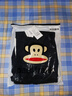大嘴猴（paul frank）冰絲褲子男士夏季薄款休閑褲男戶外闊腿男褲傘兵褲 黑色 XL 曬單實(shí)拍圖