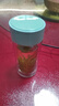 富光玻璃杯女雙層隔熱迷你小號容量透明花茶水杯子 綠色230ml 曬單實拍圖