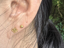 中國黃金碎碎冰四葉草黃金耳釘女999足金耳飾七夕情人節(jié)禮物送女朋友老婆 金重約2g【足金耳釘】 曬單實拍圖