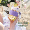 物生物（RELEA）玻璃杯水杯大容量男女士咖啡杯吸管杯泡茶杯送女友杯子520節(jié)禮物 曬單實(shí)拍圖