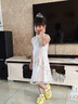 G.DUCKKIDS女童旗袍連衣裙2025夏裝新款禮服公主裙兒童洋氣裙子女孩古裝漢服 香檳短袖 120 建議【30-36斤】 曬單實(shí)拍圖