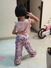 La Chapelle拉夏貝爾女童套裝夏季新款休閑舒適兩件套小女孩飛袖粉色甜美童裝 夏日甜心藍 140 建議身高131cm-140cm 曬單實拍圖