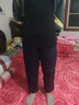 花菈貓男童褲子女童加厚冬款長褲新款兒童加絨男孩保暖休閑褲中大童棉褲 FF夜光熊 三層加厚 黑色 160(建議身高155左右) 曬單實(shí)拍圖