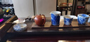 baldauren手工銀茶漏茶葉過濾器茶托鍍金邊茶漏功夫茶具茶道配件茶漏 茶漏茶托套裝 曬單實拍圖