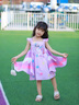 G.DUCKKIDS小黃鴨童裝女童吊帶連衣裙夏季兒童棉布裙女寶寶夏裝翅膀公主裙子 紫色 110 (建議98-105cm 3-4周歲） 曬單實(shí)拍圖