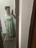 獨束獨束大碼女裝【半夏花影】吊帶碎花連衣裙2025夏印花中長款裙 半夏綠 2XL （尺碼：4） 曬單實拍圖