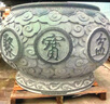 ABDT石雕魚缸花崗巖石缸門海種花盆戶外庭院室內(nèi)養(yǎng)魚流水?dāng)[件石頭魚缸 A款芝麻白材質(zhì)直徑60包郵 曬單實(shí)拍圖