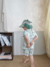 MDUG嬰兒防曬帽寶寶防曬帽嬰兒遮陽帽嬰兒帽子寶寶夏季防曬帽1-5歲 綠色帽圍52cm（京東物流） 曬單實(shí)拍圖