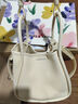 CHARLES&KEITH25夏新品大容量通勤單肩托特包子母包七夕禮物CK2-30782647 Butter Yellow奶油黃色 M 曬單實(shí)拍圖