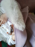 蔻伊婭（Kouyiya）品牌女裝新品2025冬季外套女小個子大毛領毛呢大衣女雙面羊呢大衣 鳶尾紫 XS 曬單實拍圖