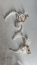 Qlady蝴蝶結(jié)耳環(huán)女氣質(zhì)高級(jí)感銀針耳釘2025新款輕奢小眾仿珍珠耳飾禮物 曬單實(shí)拍圖