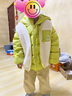 巴拉巴拉（BALABALA）童裝兒童羽絨服兩件套男童女童寶寶冬裝連帽外套 綠白色調(diào)00341 120 充絨量40g 曬單實(shí)拍圖