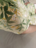 北極絨中老年人棉綢套裝睡衣女奶奶裝媽媽短袖家居服可外穿衣服綠色 4XL 曬單實(shí)拍圖