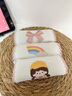 貝肽斯吸汗巾兒童隔汗巾一片式刺繡吸汗導(dǎo)濕嬰兒幼兒園墊背巾S碼 0-1歲 曬單實拍圖