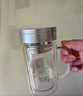 富光健牌雙層玻璃杯支持團(tuán)購定制茶杯辦公杯帶把 大容量男女水杯子 曬單實(shí)拍圖