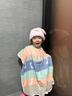 G.DUCKKIDS兒童干發(fā)帽女童吸水速干寶寶浴帽男童親子新款洗頭包頭發(fā)毛巾 粉色雙耳兔【單條裝】 曬單實(shí)拍圖