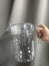 DKO冷水壺大容量涼水壺泡茶壺檸檬水果汁壺扎壺耐高溫茶杯PC塑料 2500ml透色【加厚耐摔】 曬單實(shí)拍圖