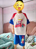 G.DUCKKIDS小黃鴨聯(lián)名兒童奧特曼衣服套裝男童夏裝寶寶短袖t恤牛仔褲兩件套 白色套裝 100 尺碼2~3歲【 90-100cm】 曬單實(shí)拍圖