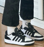 adidas ENTRAP休閑舒適運動板鞋少年感復古籃球鞋男女阿迪達斯   白色/黑色   40 曬單實拍圖