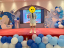 ASK JUNIOR女童褲子夏薄款中大童時尚純色休閑純棉牛仔短褲 白色 130cm  曬單實拍圖