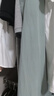 百圖betu女裝2025夏季新款時尚套裝花苞襯衫A字傘裙氣質(zhì)兩件套2506T48 湖水綠 M 曬單實拍圖