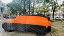 京車則寶馬X1X2X3X4X5車衣車罩3系5系7系325li防曬隔熱牛津布汽車外全套 寶馬X1專用車衣-鈦黑膠牛津布 【單層款】100%牛津布【留言車型年款】 曬單實(shí)拍圖