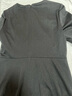 PORTS寶姿春季新品女裝褶皺收腰修身連衣裙ALP8N002RCQ007 黑色 XS (2) 曬單實(shí)拍圖