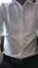 BLUE LITTLE WHITE長(cháng)袖襯衫男彈力夏季商務(wù)休閑免燙男士抗皺職業(yè)正裝冰絲大碼白襯衣 白色FS2101 M/38（100斤-115斤） 曬單實(shí)拍圖
