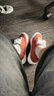 VISION STREET WEAR官方  FLAT TOP紅柚色低幫翻毛皮帆布鞋滑板鞋男女鞋平底 西柚色 36 曬單實(shí)拍圖