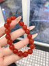 中國黃金（CHINA GOLD）次日達紅瑪瑙手串男女情侶款手鏈水晶七夕情人節(jié)禮物送女朋友老婆 【平安紅】紅瑪瑙-10mm+代寫賀卡 曬單實拍圖