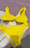 斤慕泳衣女款2025新款分體比基尼性感低腰小胸聚攏顯白純欲風(fēng)溫泉度假 檸檬黃L碼（96-112斤） 曬單實(shí)拍圖