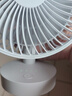 桌面小風(fēng)扇靜音空氣循環(huán)USB可充電臺(tái)式家用辦公室學(xué)生宿舍床頭大風(fēng)力便攜制冷電風(fēng)扇大扇面 白色-四檔風(fēng)力調(diào)節(jié)+充電款 曬單實(shí)拍圖