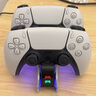 畢亞茲 PS5手柄座充 適用于 PlayStation5無(wú)線手柄充電器 雙手柄支架 ps5游戲手柄充電底座 帶充電指示燈 曬單實(shí)拍圖