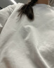 THE SIMPSONS辛普森一家男士純棉短袖T恤女夏季純色2025新款美式寬松情侶上衣 白色 L (175/96A) 曬單實(shí)拍圖