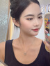 DTOTO999足銀項(xiàng)鏈女2025年新款跳動(dòng)的心雙C字母吊墜送女友老婆生日禮物 跳動(dòng)的心項(xiàng)鏈+品牌禮盒 曬單實(shí)拍圖