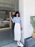 clotho Rennie品牌女鞋真皮半拖小白鞋女2025夏季新款時尚包頭拖一腳蹬懶人板鞋 真皮半拖白色 36 曬單實拍圖