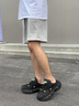 馬克華菲輕奢情侶男女鞋2025夏季涼鞋透氣一腳蹬懶人鞋老爹鞋包頭半拖鞋 黑色半拖鞋 40 曬單實(shí)拍圖