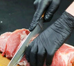 烏斯京（WOLSGIN）一次性手套丁腈橡膠大碼100只廚房食品級(jí)加厚耐家務(wù)丁晴手套黑色 曬單實(shí)拍圖