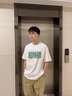 安初夏夏季休閑套裝純棉印花短袖t恤男寬松酷帥學生鹽系潮流穿搭一整套 白色1+黑色直筒休閑褲【兩件套】 XL 125-140斤 曬單實拍圖