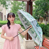 印象城雙面花傘遮陽傘雙層黑膠防曬防紫外線太陽傘晴雨兩用雨傘 梔子花 曬單實拍圖