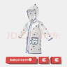babycrayon彩虹豆兒童雨鞋女童水鞋中筒防滑上學(xué)專用小童男女款雨靴 小鈣藍(lán) 14 cm內(nèi)長【140】適合腳長13cm 曬單實(shí)拍圖