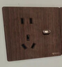公牛（BULL）G70中古風(fēng)復古撥桿超薄開(kāi)關(guān)插座面板胡桃木中式風(fēng)空調網(wǎng)絡(luò )木紋插 一開(kāi)雙控五孔 曬單實(shí)拍圖