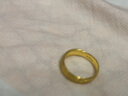 周六福（ZLF）七夕禮物  足金999戒指黃金情侶對(duì)戒天生一對(duì) 計(jì)價(jià) 男戒18號(hào)-6.37g 曬單實(shí)拍圖