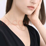 周生生七夕禮物18K玫瑰金盒仔紋彩金項鏈女款鎖骨鏈03816N18KR40厘米 曬單實拍圖
