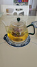 美斯尼茶壺玻璃茶壺泡茶壺功夫茶具家用加厚耐熱帶過(guò)濾內(nèi)膽燒水壺煮茶壺 綠柄茶壺  750ml 曬單實(shí)拍圖
