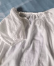 無(wú)印良品（MUJI）女式 強(qiáng)捻短袖罩衫 t恤上衣打底衫女款內(nèi)搭女裝25年夏季 BC2LLC5S 米白色 S (155/80A) 曬單實(shí)拍圖