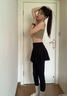 自由系瑜伽裙褲女高腰提臀假兩件運(yùn)動健身服普拉提舞蹈羽毛球戶外騎行褲 曬單實(shí)拍圖