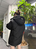 羽絨服男冬季2025年新款戶外短款加厚羽絨服潮牌日系工裝羽絨外套 黑色 L (175) （體重110-130） 曬單實(shí)拍圖