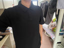 GENIOLAMODE森馬集團polo衫男士短袖夏季重磅華夫格t恤男生體恤衫 淺灰 M 曬單實(shí)拍圖