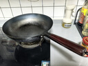 孟大錘章丘炒鍋鐵鍋炒菜鍋家用無涂層圓底鍋木柄不易粘鍋手工鍛打燃?xì)忮?木柄魚鱗炒鍋-單鍋(已開鍋) 32cm 曬單實(shí)拍圖